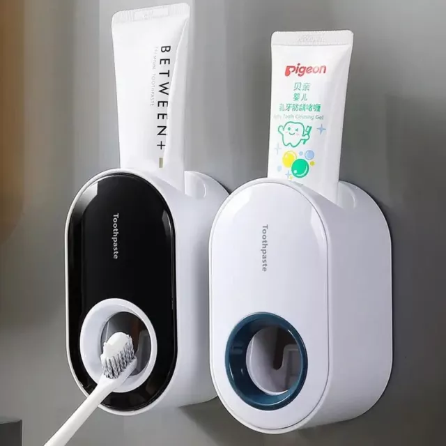 Dispenser Di Dentifricio Automatico Adesivo Gadget Bagno Spazzolino Igiene Denti