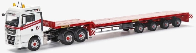 CONRAD, MAN TGX XLX Euro 6 6x4 avec plateau 4 Essieux FAYMONVILLE