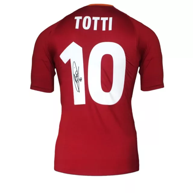 Maillot Scudetto AS Roma 2000-01 signé par Francesco Totti