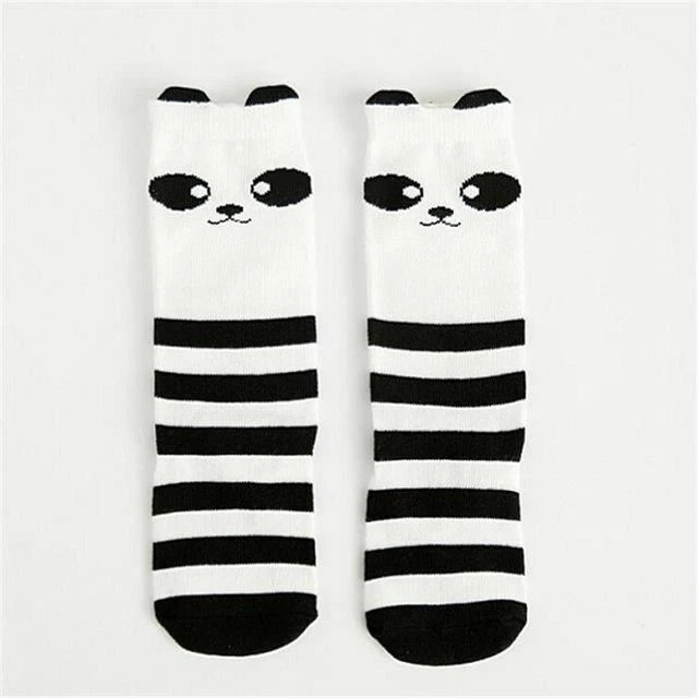 1 Paio Unisex Piacevole Carino Cartoon Fox Bambini Calzini Ginocchio Ragazza Del 11