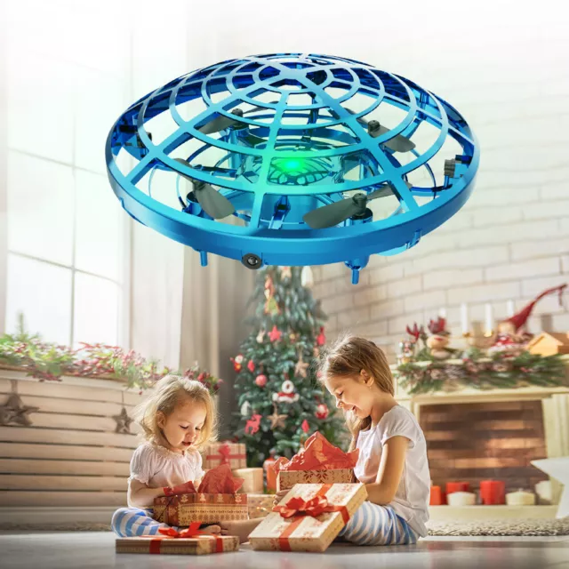 Mini Drone Quad Induction Levitation UFO LED Light Toy for kids Xmas Gift USB