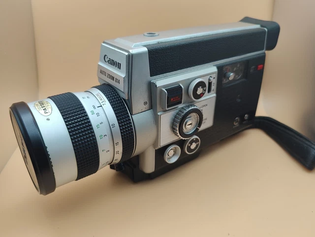Caméra Super 8 Canon Auto Zoom 1014 – Électronique – Zoom Reflex – Argent – Japon