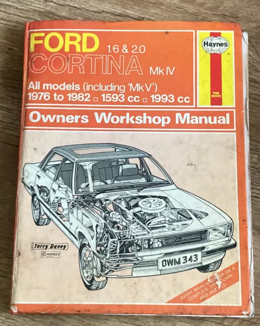 Haynes Hardback Owners Workshop Manual Ford Cortina Mark 4