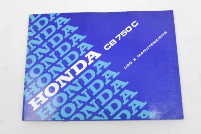 Manuale Uso E Manutenzione Honda Cb 750 C 1982 Libretto Originale Italiano
