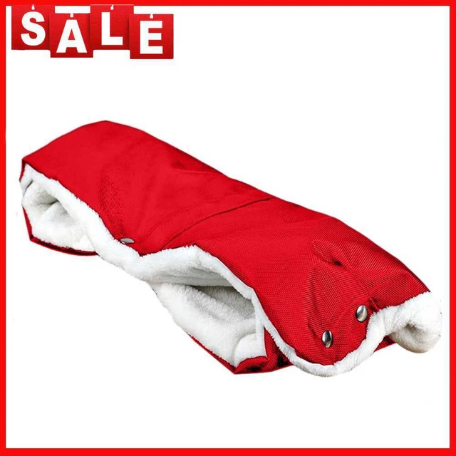 Guantes calentadores de cochecito manguito de mano impermeable cochecito accesorio rojo-96898.0