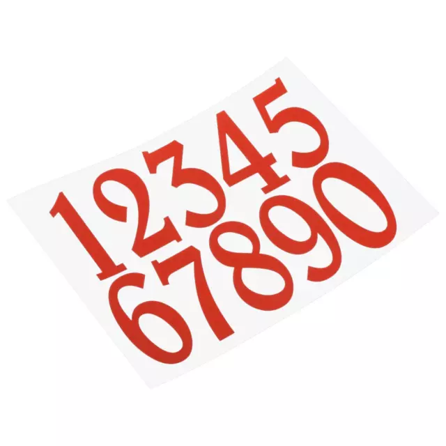XHNFCU 12 Feuilles Autocollants de Numéros de Boîte aux Lettres Numéros,  Autocollant de Numéros en Vinyle Auto-Adhésif, pour Enseignes, Boîte aux  Lettres, Porte, Résidence, Numéro d'adresse : : Bricolage
