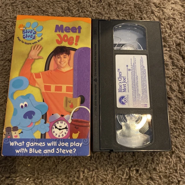 BLUE'S CLUES MEET Joe VHS Tape Nick Jr Play To Learn Vintage 2002 ...