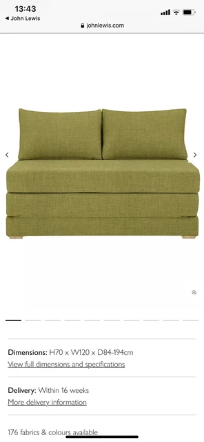 John lewis kip sofa bed deals