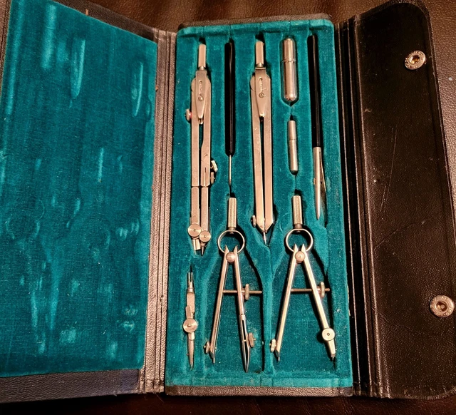 VINTAGE DRAFTING SET Made in Germany 5.99 PicClick