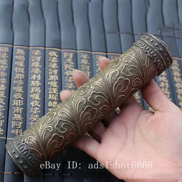 Chinese antique carved flower and old brass kaleidoscope High-grade collectibles
