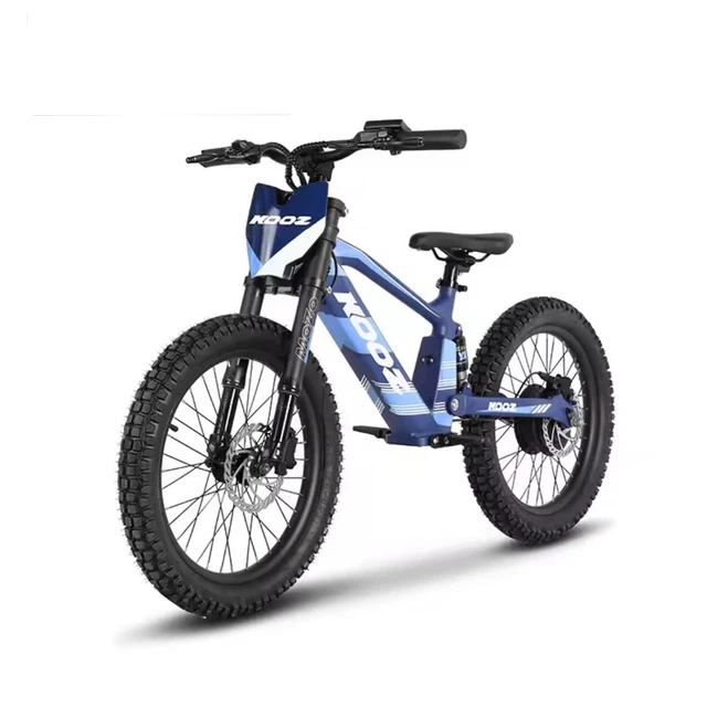 Draisienne électrique KOOZ 20" Off-Road - Vélo Enfant Tout-terrain - Bleu, Cadre Alu