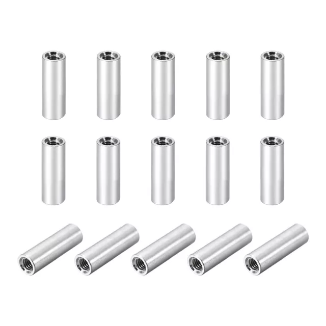 15uds M3x15mm Redondo Aluminio Separador Columna Espaciador Hembra para DIY