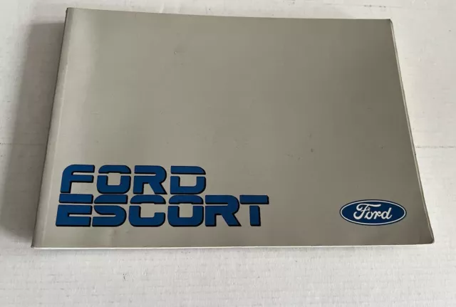 Ford Escort MK4 Genuine Original Owners Handbook Manual