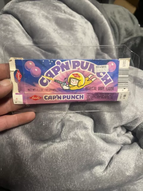 Vintage Heide CAP’N PUNCH Grape Candy Bubblegum Box FLEER WONKA VERY RARE!!!!