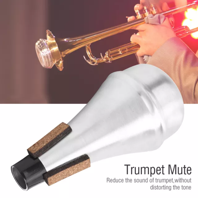 Aluminum Alloy Durable Trumpet Straight Mute Trumpet Mute Easy To Carry Never