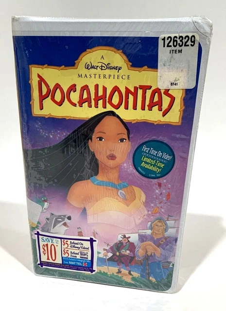 Pocahontas VHS New Sealed Rare 1996 Walt Disney Masterpiece Collection New #5741
