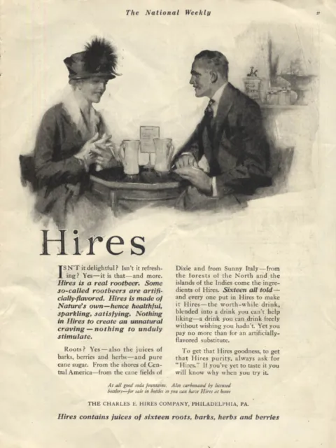 Isn’t it delightful? Isn’t it refreshing? Yes - Hires Root Beer ad 1919 Col