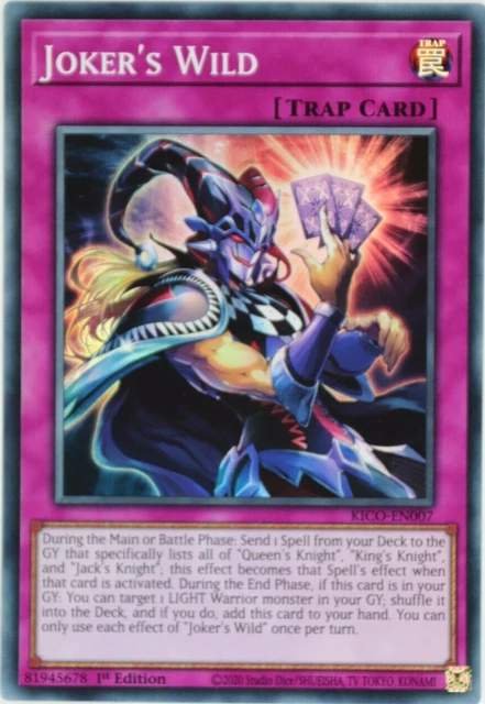 YuGiOh Joker's Wild KICO-EN007 Super Rare 1st Edition