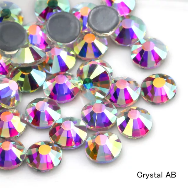 2mm 3mm 4mm 5mm Hotfix Rhinestones Flat Back Gems Crystal Glass Art Deco Beads 3