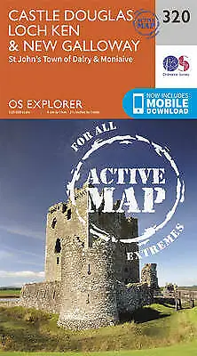 Ordnance Survey Explorer Active Map 320 Castle Douglas, Loch Ken & New Galloway