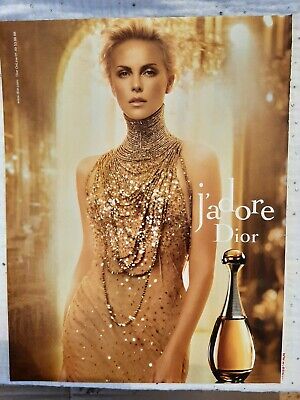 Dior J'adore de 2010 Perfume Ad C Dior Publicité papier Parfum Carte parfumée 