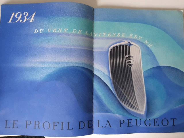 Plaquette Publicitaire Peugeot Independance 1933 + 4 fiches  PEUGEOT 201 et 301 9