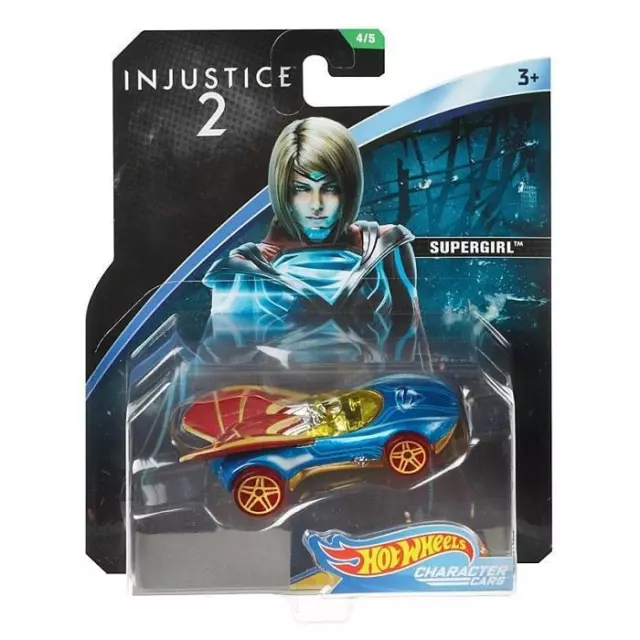 Hot Wheels - DC Comics SUPERGIRL Injustice 2 Modellino Character Cars Metallo 7c