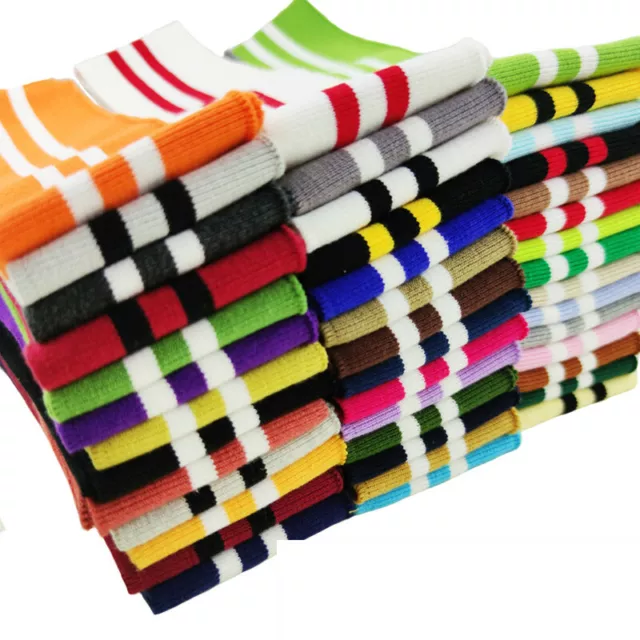 Striped Knit Cuff Waistband Leg Arms Rib Trim Jersey Ribbed Fabric Stretch 2
