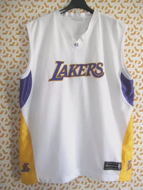 Maillot Basket ball Lakers NBA Champion USA Vintage jersey Homme - L