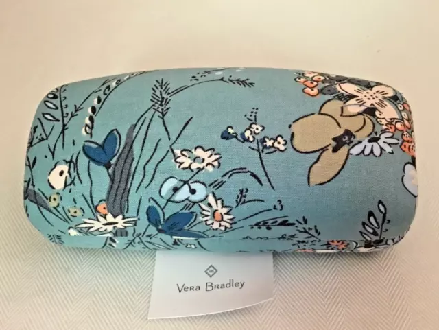 Vera Bradley ~ "Moonlit Garden Sage" ~ Clamshell ~ Sunglasses Case ~ NWT