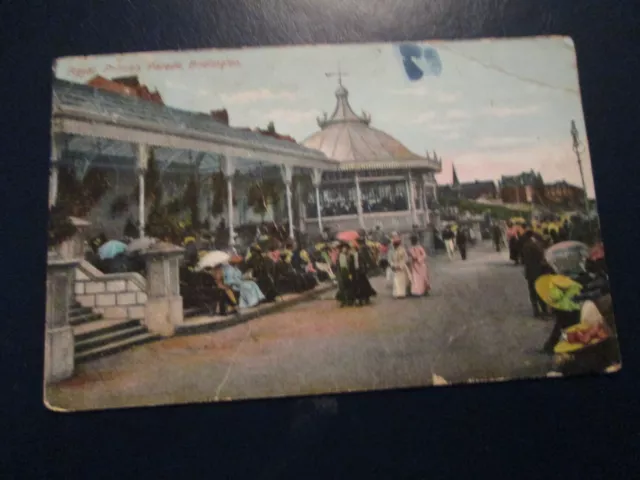 Postcard of Bridlington, Royal Prince's Parade (1909 posted Station Office)