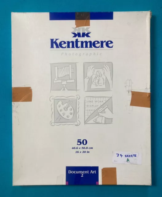 Kentmere FB 20x16 Document Art Darkroom Photographic Paper