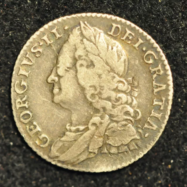 Sixpence 1758 George II .925 Silver (T13)