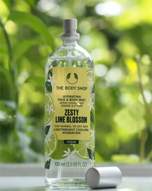 The Body Shop ZESTY LIME BLOSSOM FACE & BODY MIST - NEW 100ML - Limited Edition