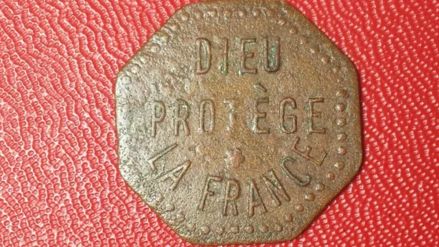 Jeton DIEU PROTEGE LA FRANCE Patronage Saint Thomas d' Aquin - Le Havre [76]