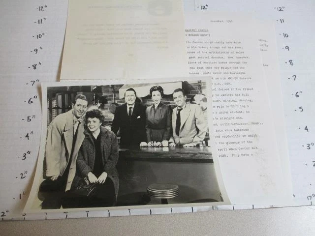 ABC TV photo 1954 RAY BOLGER SHOW cast Betty Lynn Sylvia Lewis Allyn Joslyn