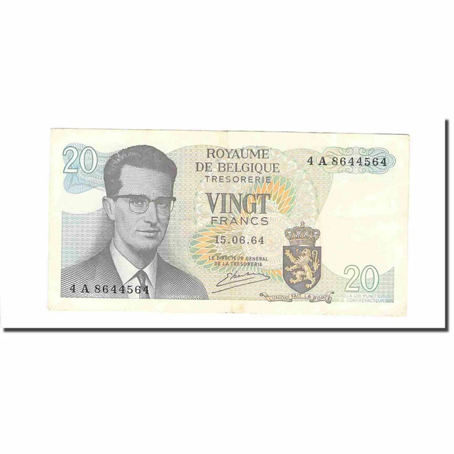[#640585] Banknote, Belgium, 20 Francs, 1964, 1964-06-15, KM:138, EF(40-45)
