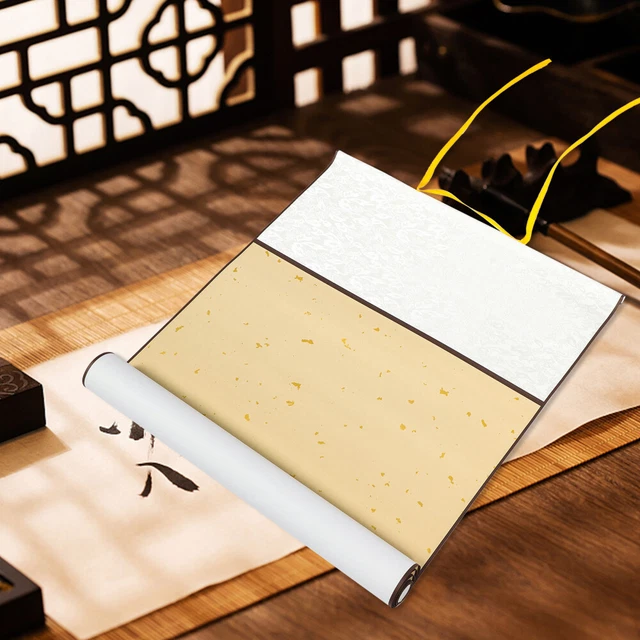 2 Pezzi Mini Pergamene Vuote Per Calligrafia Cinese - Carta Di Riso Per Pittura E Scrittura, Decorazione Parete - Foto 9