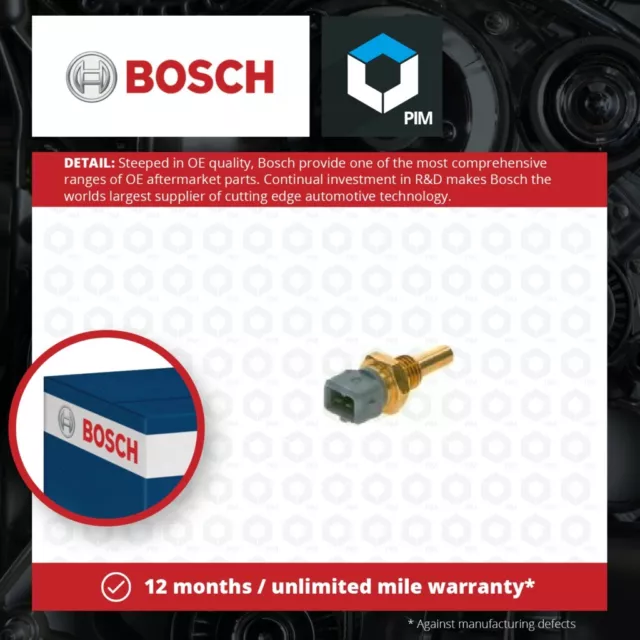 Coolant Temperature Sensor 0280130026 Bosch Sender Transmitter 0000060523383 TFW