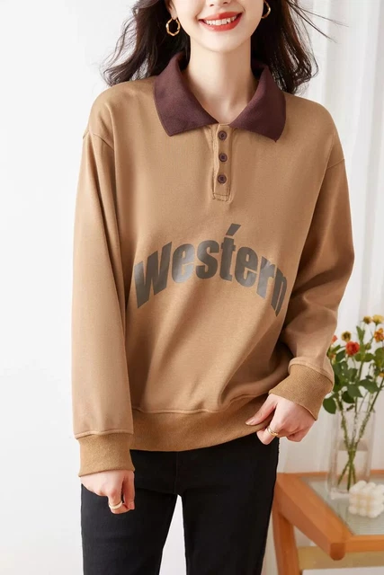 Jersey Pull Femme Doux Sur Manches Longues Orange à Capuche 36527