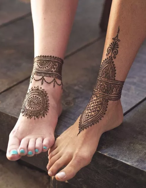 Organisch Natur Henna Pulver Mehndi Pure Natur Haut Füße Körperkunst Tatoo Paste