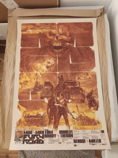 Krzysztof Domaradzki  - Mad Max Fury Road Reg - Screenprinted limited poster