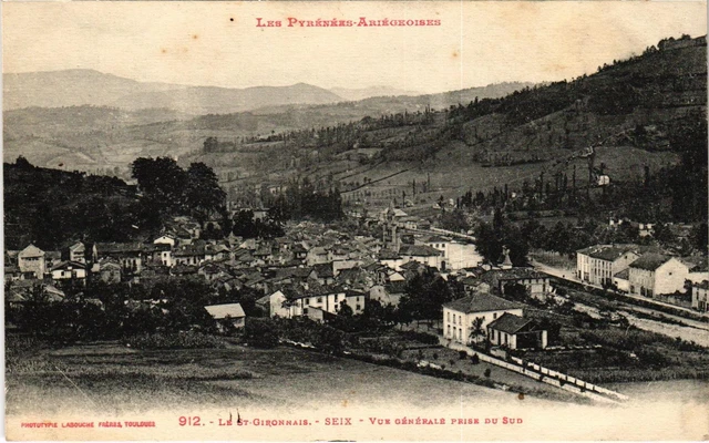 CPA Le St-GIRONNAIS SEIX Vue générale Ariege (101635)