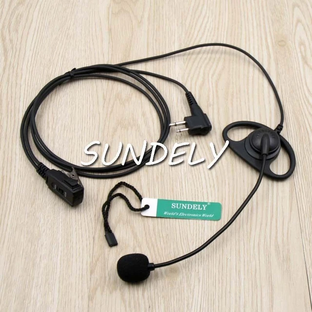 For D-Shape Earpiece/Headset Mic Motorola Radio MU12CV CP88 MU21C MU21CV MU22CVS