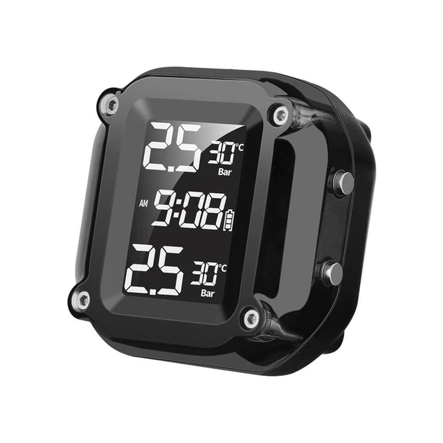 M5 Motorcycle Wireless Tire Pressure Monitoring Alarm with External Sensors