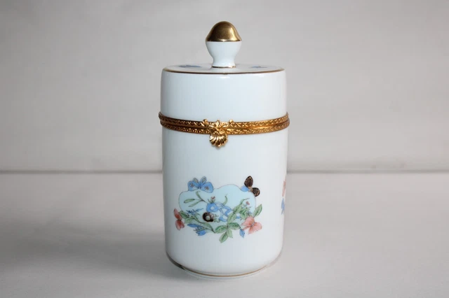 Grande Bonbonnière Début XXème - superbe en porcelaine HAVILAND
