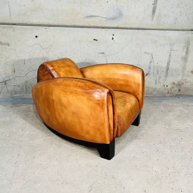 Iconic Vintage Tan Leather DS-57 Bugatti Lounge Chair by De Sede #886
