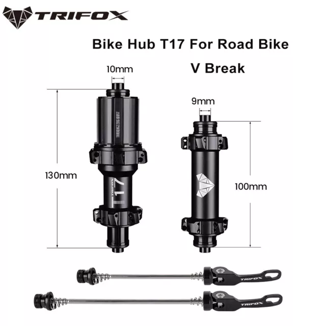 Road Bike Hubs V Brake Front 20 Rear 24 Holes Bicycle Hubs HG 8/9/10/11S XDR 12S