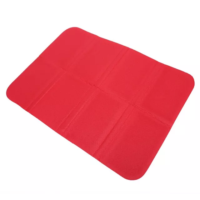 Folding Cushion Portable Waterproof Picnic Mat Pad Cover (Red) -EM