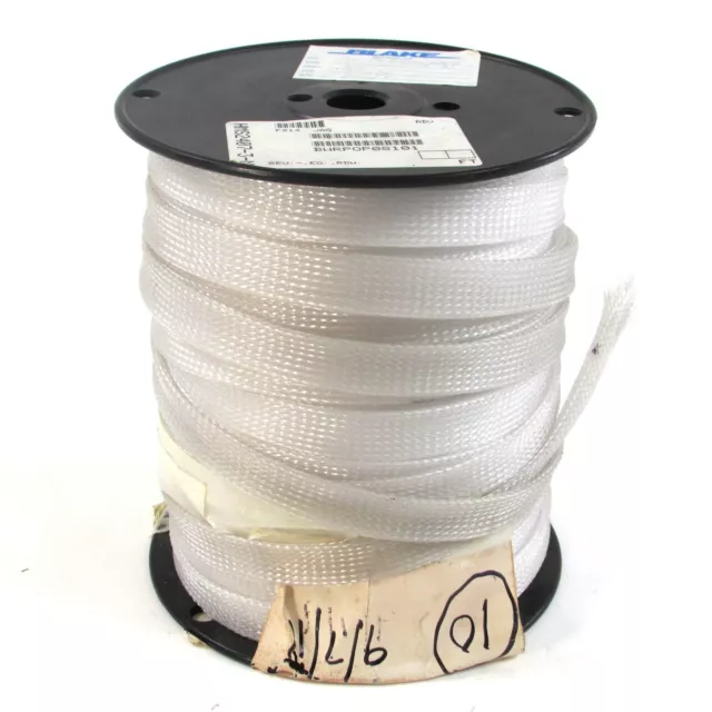 225 FEET of Blake Wire HMS2407-3-N 3/4 Inch Expandable Braided Sleeving Loom